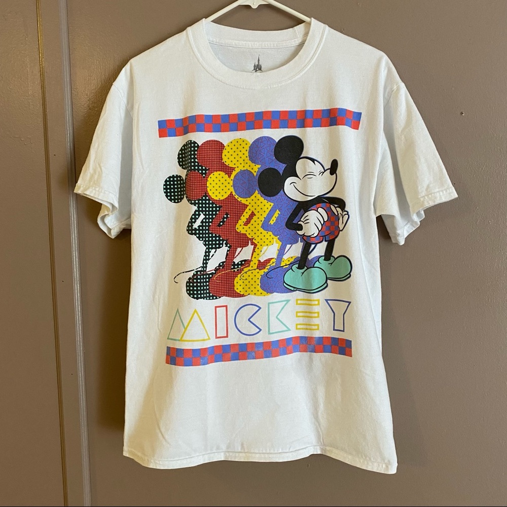 Disney Parks Retro Themed Mickey Shirt | Size M